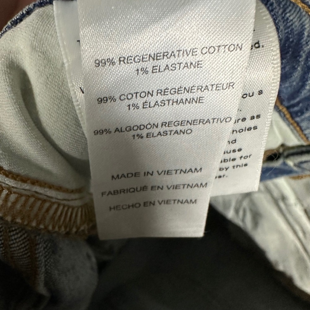 NWT Good American Standard Straight Jeans Sz 10 30 Indigo868 28 Inseam Mid-rise - Picture 9 of 10